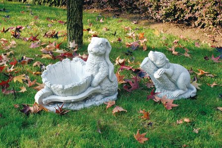 Tuinbeeldje Konijn en Marmot