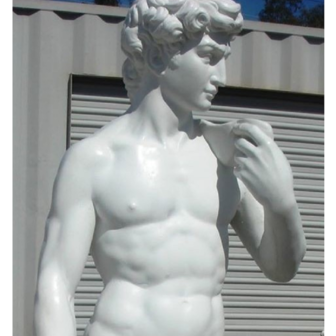 Detail Standbeeld David di Michelangelo Groot