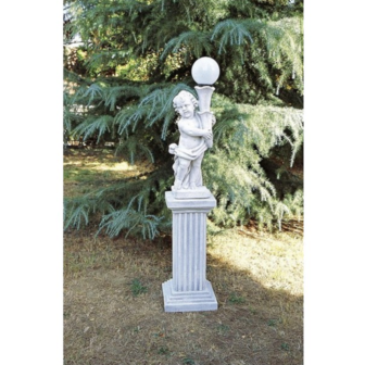 Standbeeld Mida met lamp