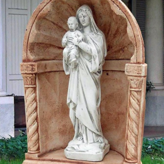 Tuinbeeld Madonna met Jezus