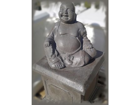 Lachende Boeddha tuinbeeld