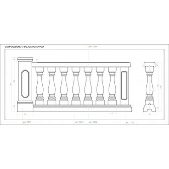 Tekening Balustrade Savoia