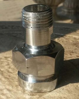 Verchroomde kogelgewricht 1/2"