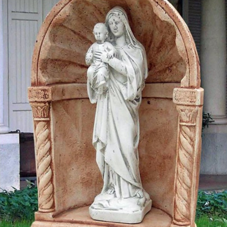 Tuinbeeld Madonna met Jezus