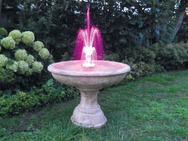 Tuinfontein Lazise verlicht