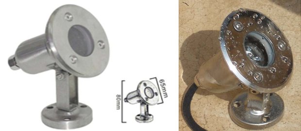 Lichtspot LED 1W Roestvrij staal - puur wit (Art. FL01)