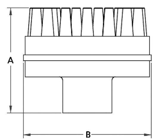 Tekening Spuitstuk Cannone 1"F (UG23)