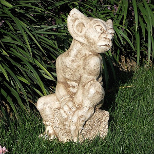 Tuinbeeld Gargoyle 2 - H.39cm - Waterspuwer - Linea Millenium - Art. 1501
