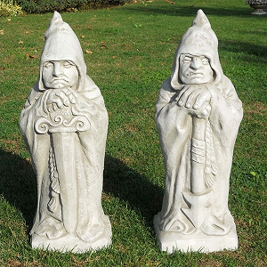 Wachters H.70cm Tuinbeelden Coppia Guardiani Millenium - Art. 1570