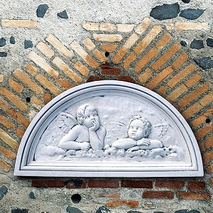 Engeltjes van Raffaël H.56x102cm Muurornament Reliëf Bassorilievo Raffaello - Art. 784