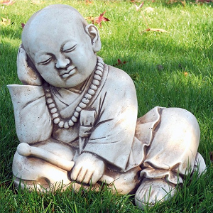 Denkende Boeddha - 30x30cm - Tuinbeeld - Art. 553