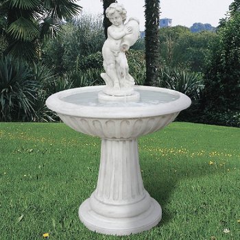 Portovenere H.140cm - Ø93cm Tuinfontein Engeltje met kruik - Art. 2112