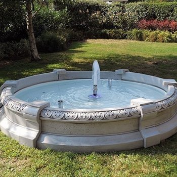 Varese H.42cm - Ø234cm Tuinfontein Campana en Schuim - Art. 2321