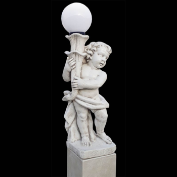 Standbeeld Mida met lamp