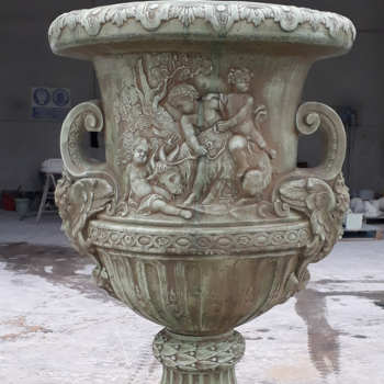 Borromeo Ø85cm H.140cm Tuinvaas Engeltjes - Art. 223