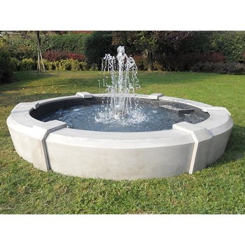 Bruxelles H.38cm - Ø262cm Tuinfontein Brussel Spuitstuk en VV9 - Art. 2353