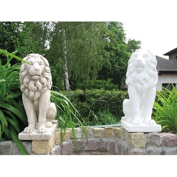 Leeuwenkoppel - H.55cm - Stoere leeuwenpaar op de wacht - Art. 606