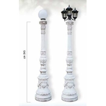 Lantaarnpaal Parijs H.245cm-Ø52cm Lampione Vecchia Parigi - Art. 1014