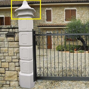 Ottagonale H.50cm Kapiteel achthoekig met koepeltje - Art. 819/E