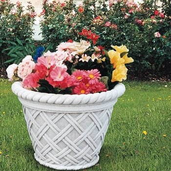 Cesto Classico H.47-Ø36cm Bloempot Gevlochten mand - Art.258