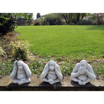 Serie 3 Apen 'zie-hoor-zeg niets' - H.23 cm - Art. 650